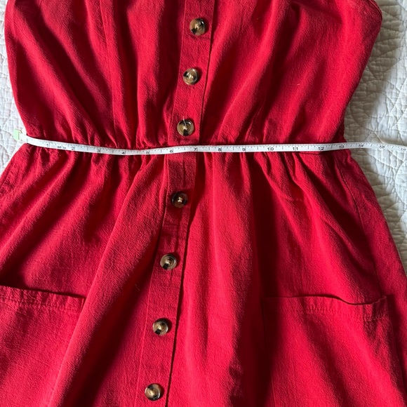 Red Cotton Sundress - Picture 7 of 7